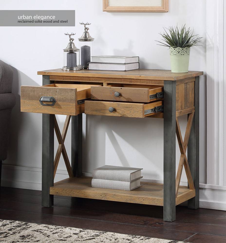 Baumhaus Urban Elegance - Reclaimed Small Console Table - Price Crash Furniture