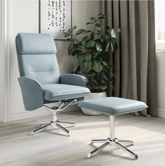 Belding Recliner Office and Lounge Chair plus Stool - Price Crash Furniture