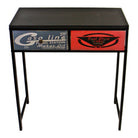 Black Console Table With 2 Drawers, Retro Design To Drawers - Price Crash Furniture