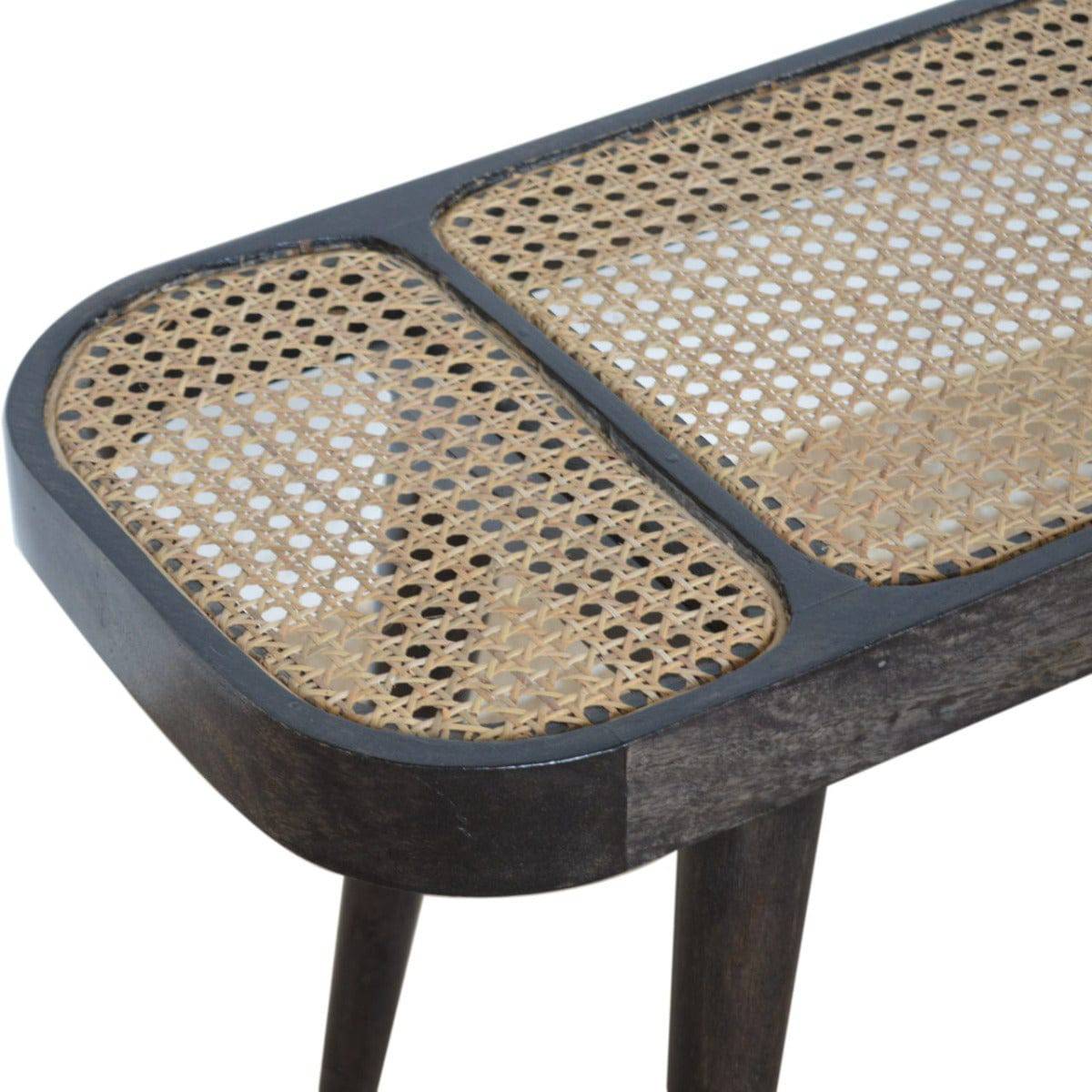 Larissa Carbon Black Bench - Price Crash Furniture