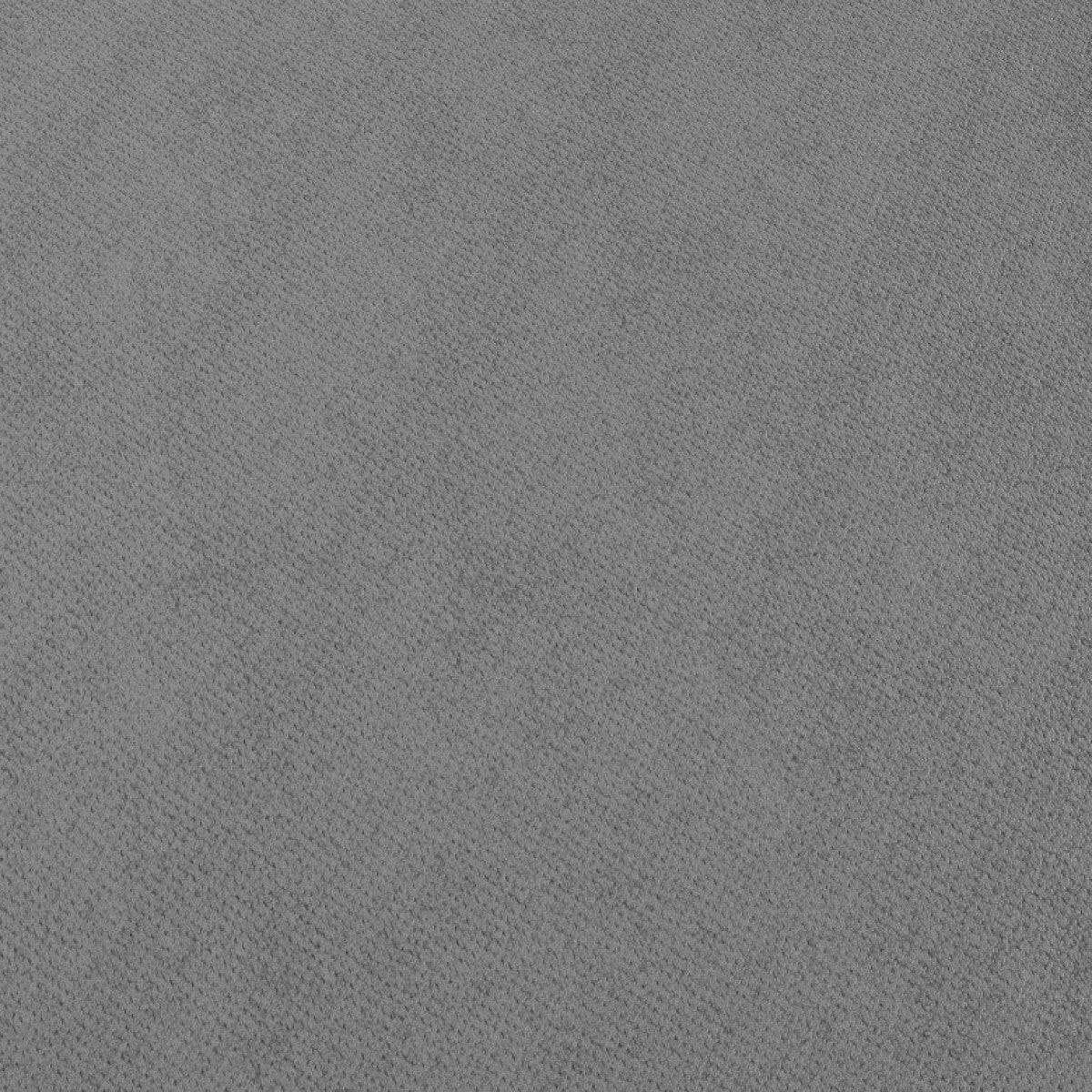 Bowen Ottoman Footstool with Contrast Welting in Grey Chenile by Dorel - Price Crash Furniture