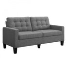 Bowie Large 2 Seater Sofa in Linen Grey by Dorel - Price Crash Furniture