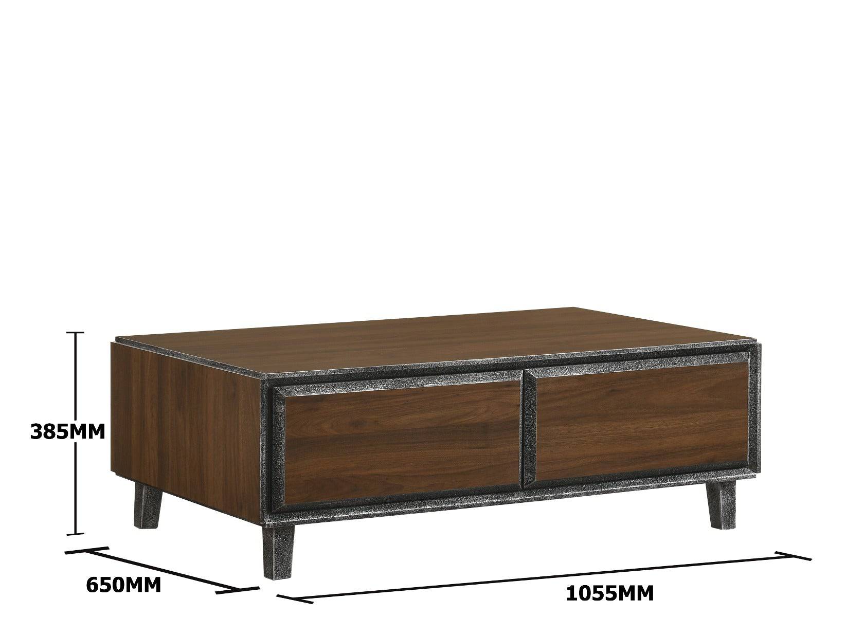 Bretton Coffee Table with Drawers by TAD - Price Crash Furniture