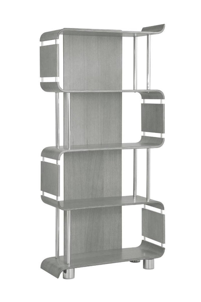 BS201 Helsinki Bookcase in Grey by Jual - Price Crash Furniture
