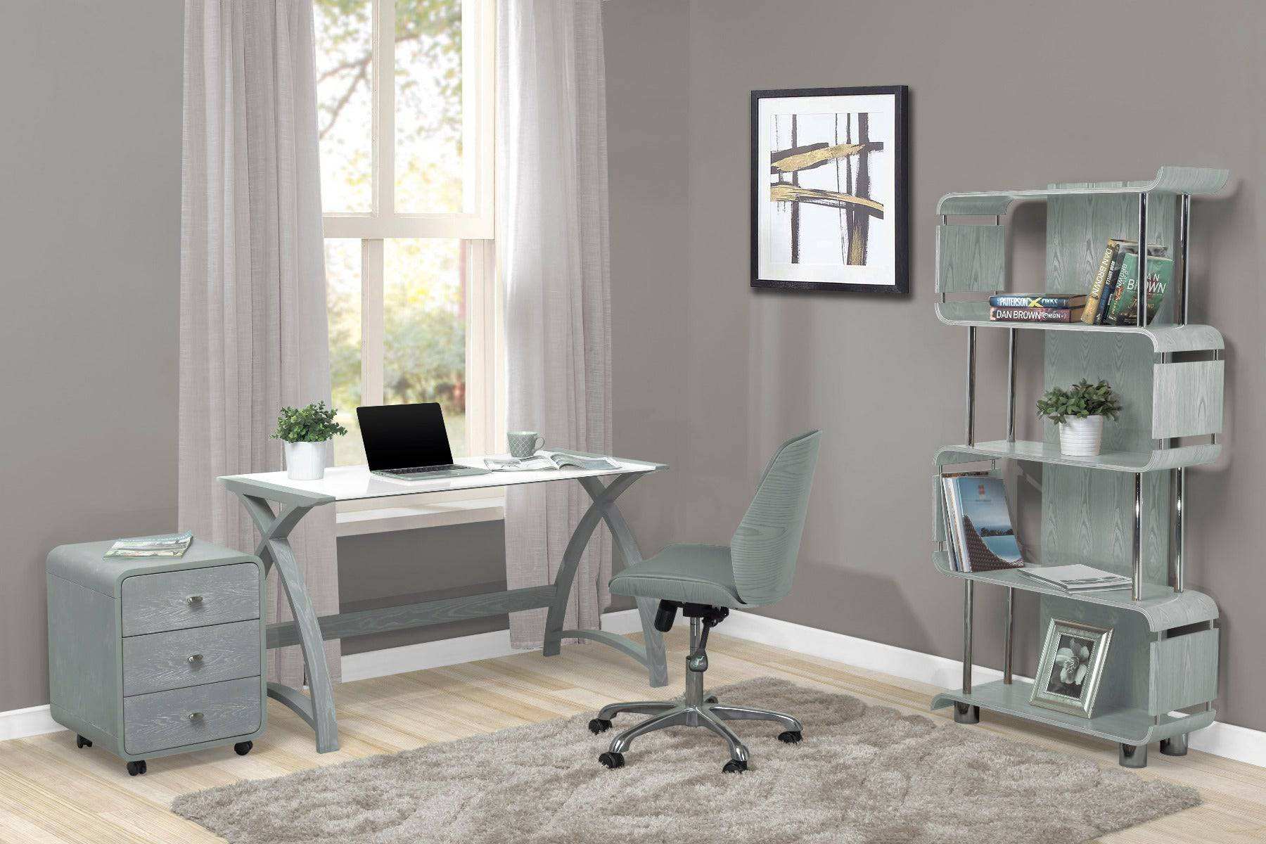 BS201 Helsinki Bookcase in Grey by Jual - Price Crash Furniture