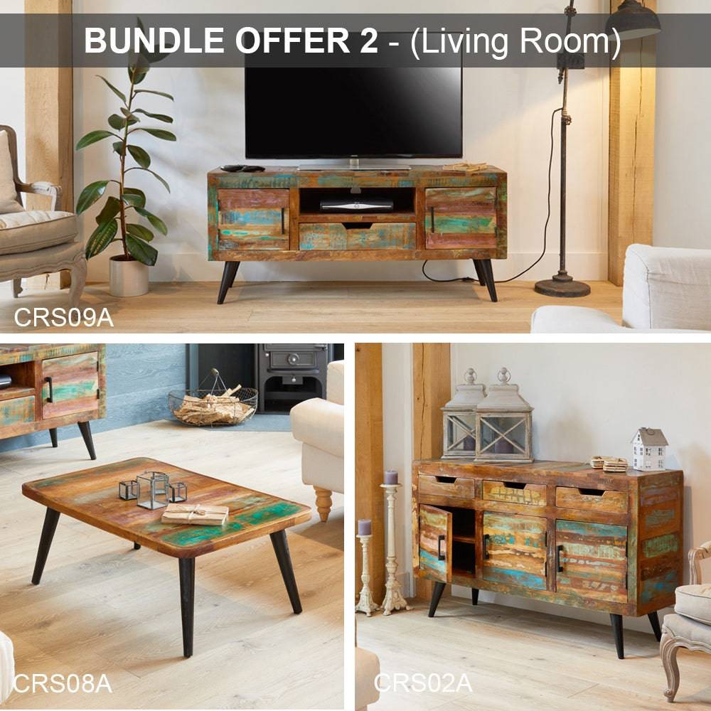 BUNDLE 2 - Baumhaus Coastal Chic (Living Room) - Price Crash Furniture