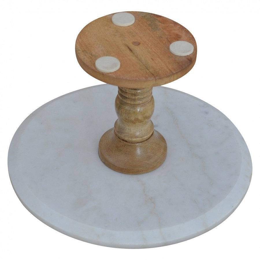 Cake Stand with Marble Top - Price Crash Furniture