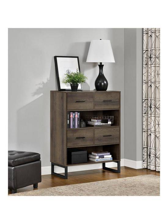 Candon medium brown short bookcase by Dorel - Price Crash Furniture