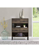 Candon medium brown short bookcase by Dorel - Price Crash Furniture