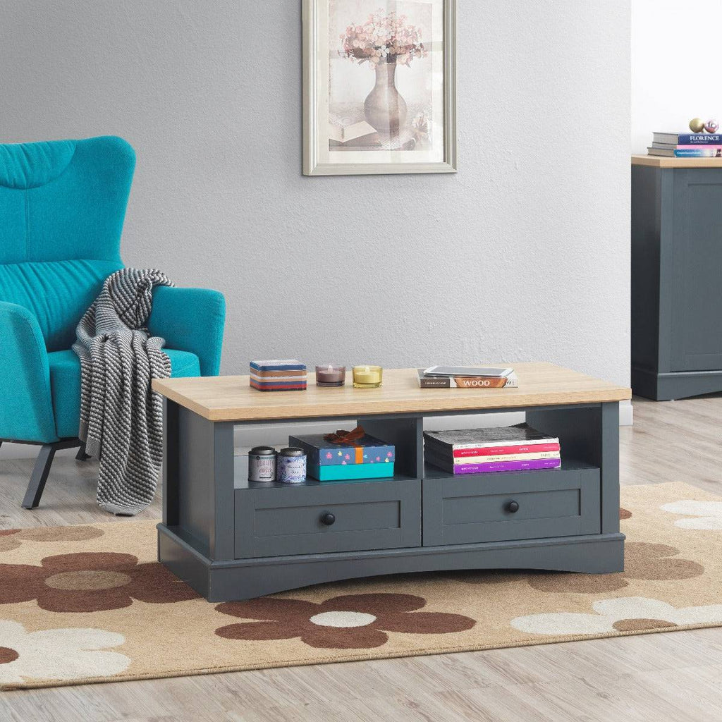 Carden Coffee Table in Grey by TAD - Price Crash Furniture