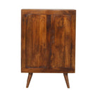 Chestnut Gold Inlay Abstract Cabinet - Price Crash Furniture