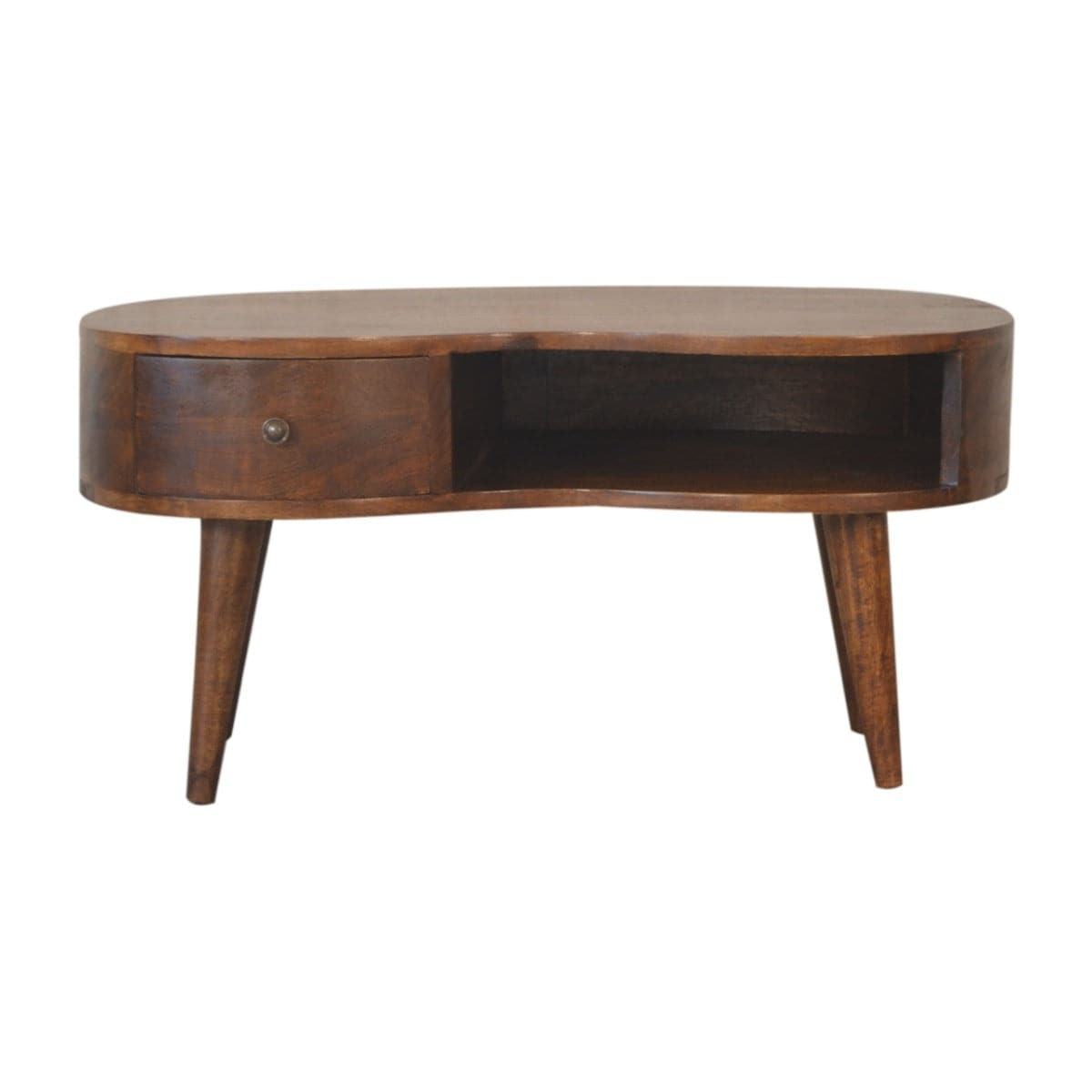 Chestnut Wave Coffee Table - Price Crash Furniture