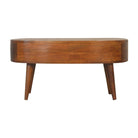 Chestnut Wave Coffee Table - Price Crash Furniture