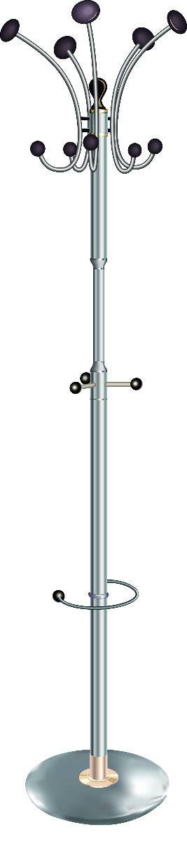 Chrome Revolving Coat Stand - Price Crash Furniture