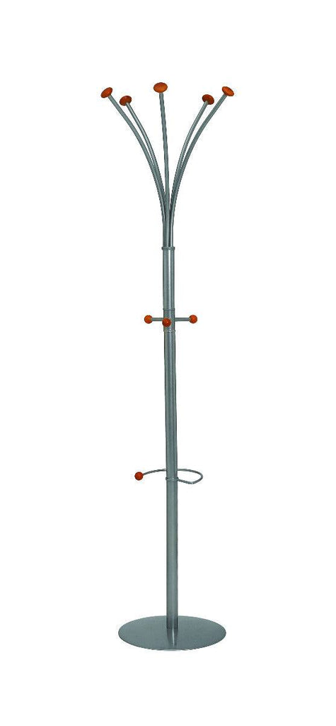 Classic Silver Steel Office Coat Stand - Price Crash Furniture
