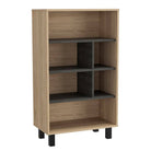 Core Harvard Display Bookcase in Grey & Washed Oak Effect - Price Crash Furniture