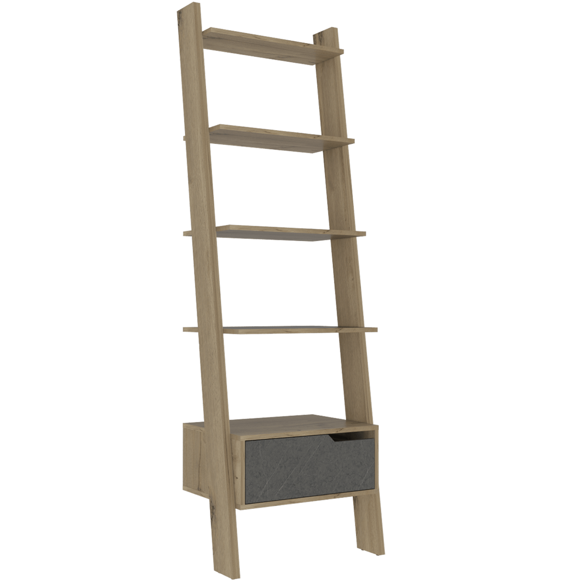 Core Manhattan Bleached Pine Ladder Bookcase - Price Crash Furniture