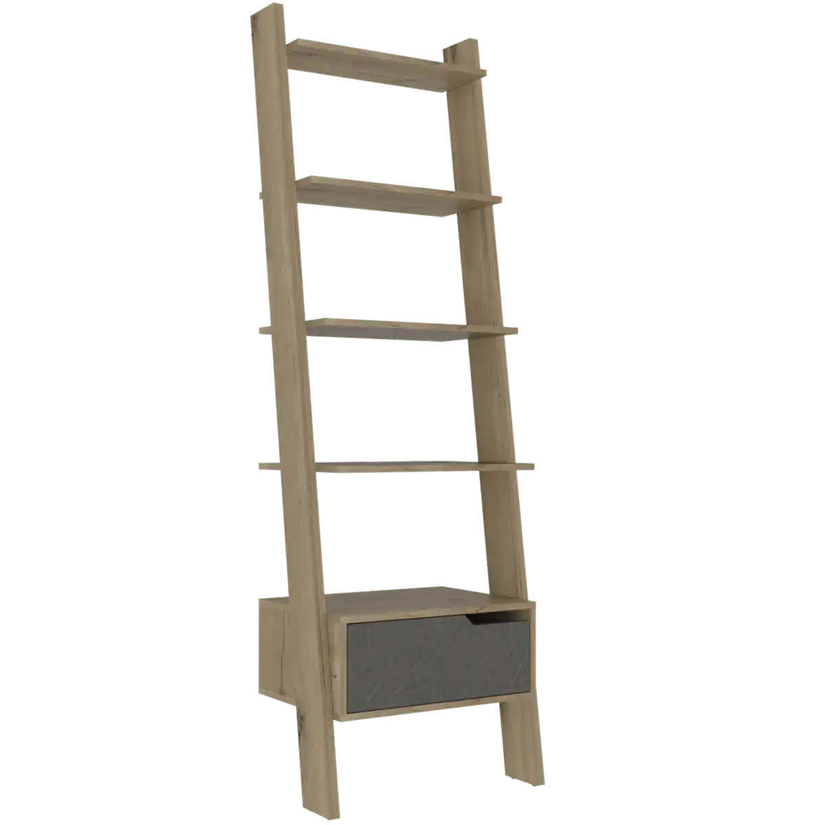 Core Manhattan Bleached Pine Ladder Bookcase - Price Crash Furniture