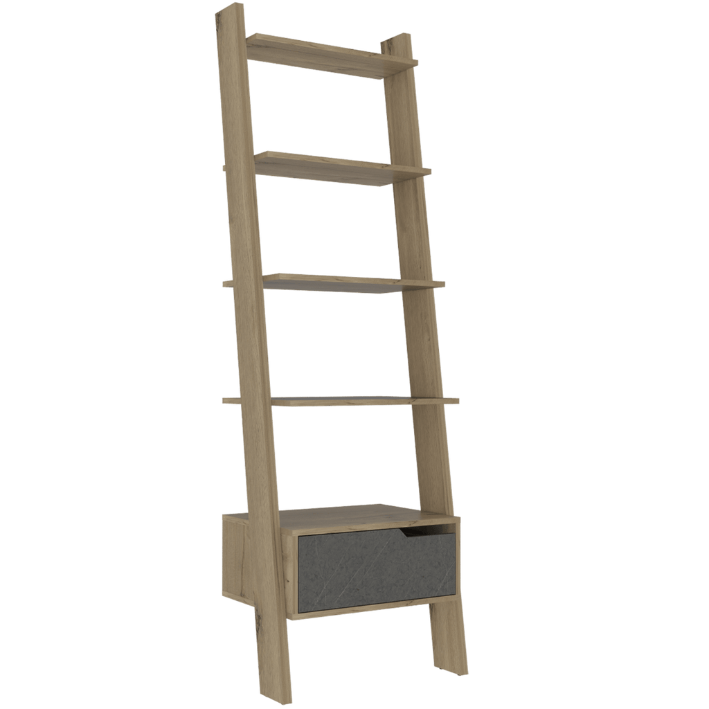 Core Manhattan Bleached Pine Ladder Bookcase - Price Crash Furniture