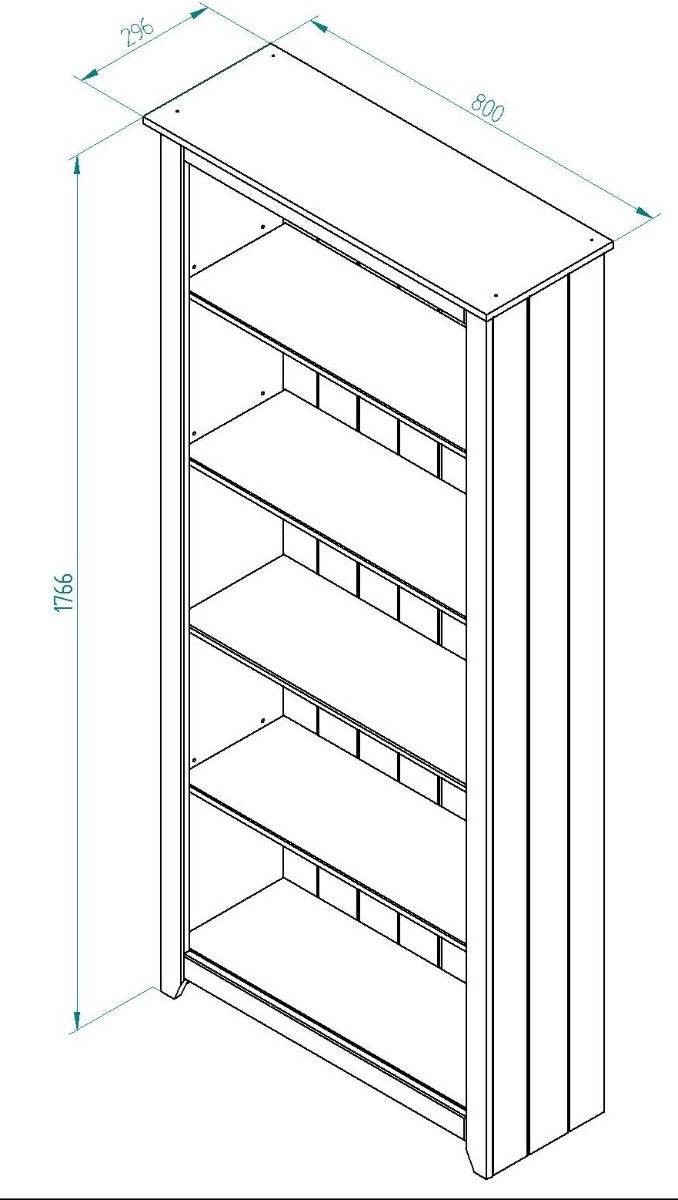 Core Products Capri Carbon tall bookcase - Price Crash Furniture