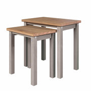 Core Products Corona Grey Washed Linea Nest Of Two Tables - Price Crash Furniture