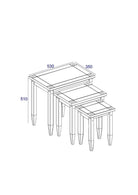 Core Products Corona Grey Washed Nest Of Tables - Price Crash Furniture