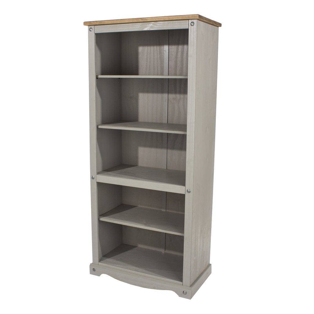 Core Products Corona Grey Washed Tall Bookcase - Price Crash Furniture
