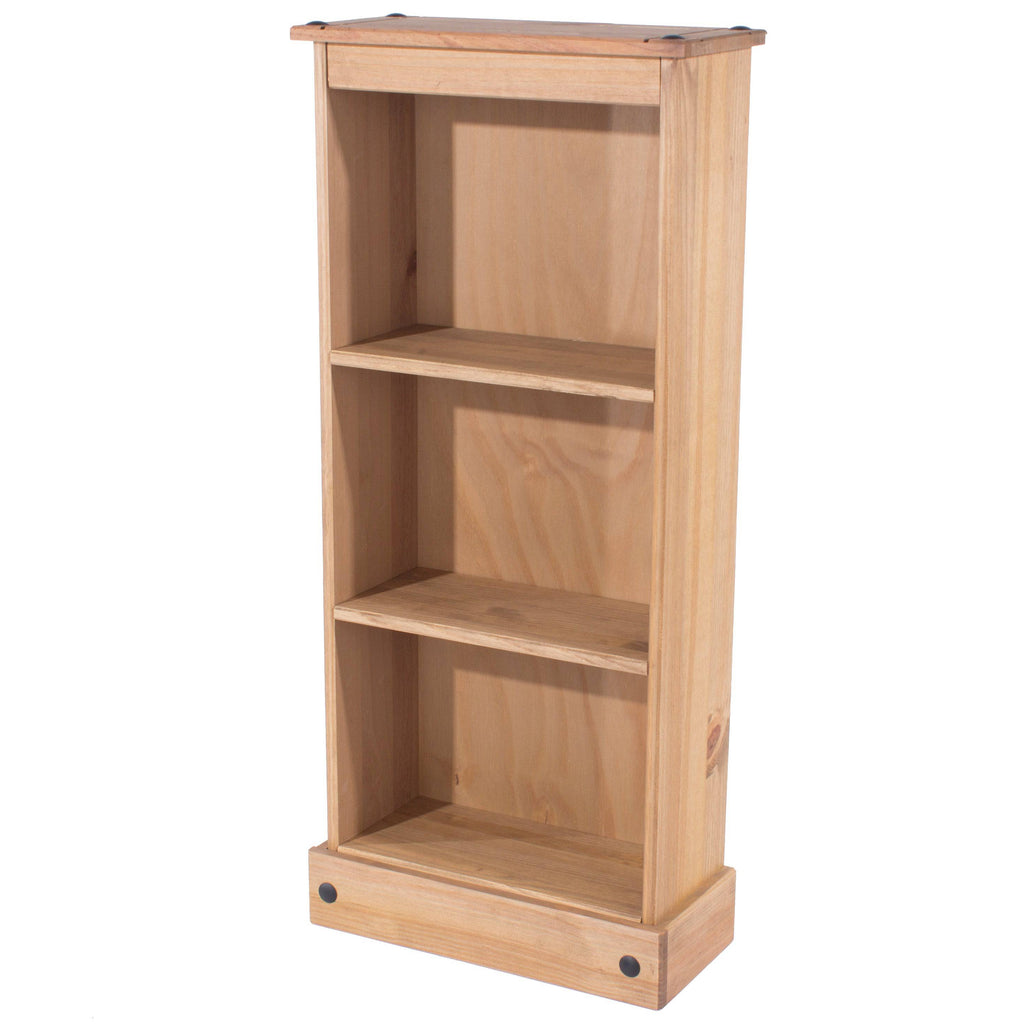 Core Products Corona Pine Low Narrow Bookcase - Price Crash Furniture