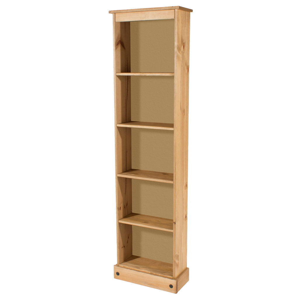 Core Products Corona Pine Tall Narrow Bookcase - Price Crash Furniture