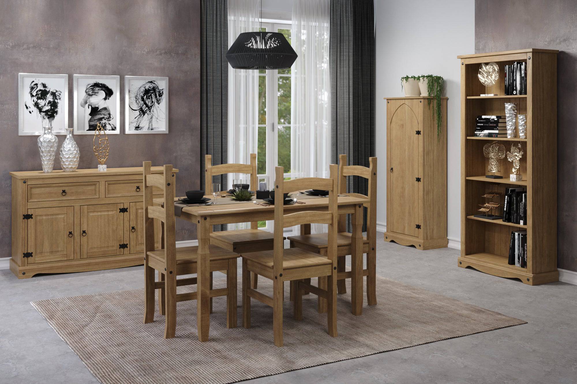 Core Products Corona Pine Vestry Cupboard - Price Crash Furniture