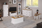 Core Products Corona White Waxed Vestry Cupboard - Price Crash Furniture