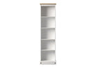 Corona White Tall Narrow Bookcase Shelf Unit - Price Crash Furniture