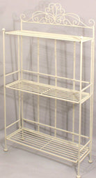 Cream Scroll 3 Tier Standing Rack - Price Crash Furniture