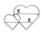 Double Heart Wall Shelf 83cm - Price Crash Furniture