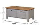 Eaton Coffee Table in Grey by TAD - Price Crash Furniture