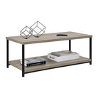 Elmwood Coffee Table in Distressed Grey Oak by Dorel - Price Crash Furniture