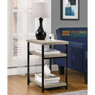 Elmwood End Table Side Table in Distressed Grey Oak by Dorel - Price Crash Furniture