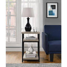 Elmwood End Table Side Table in Distressed Grey Oak by Dorel - Price Crash Furniture