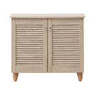 Essentials 2 Door Shoe Cabinet in Oak by TAD - Price Crash Furniture