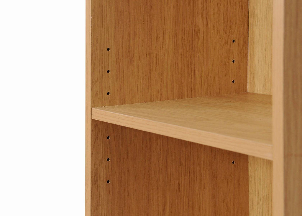 Essentials Bookcase Medium Narrow in Oak by TAD - Price Crash Furniture