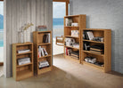 Essentials Bookcase Medium Narrow in Oak by TAD - Price Crash Furniture