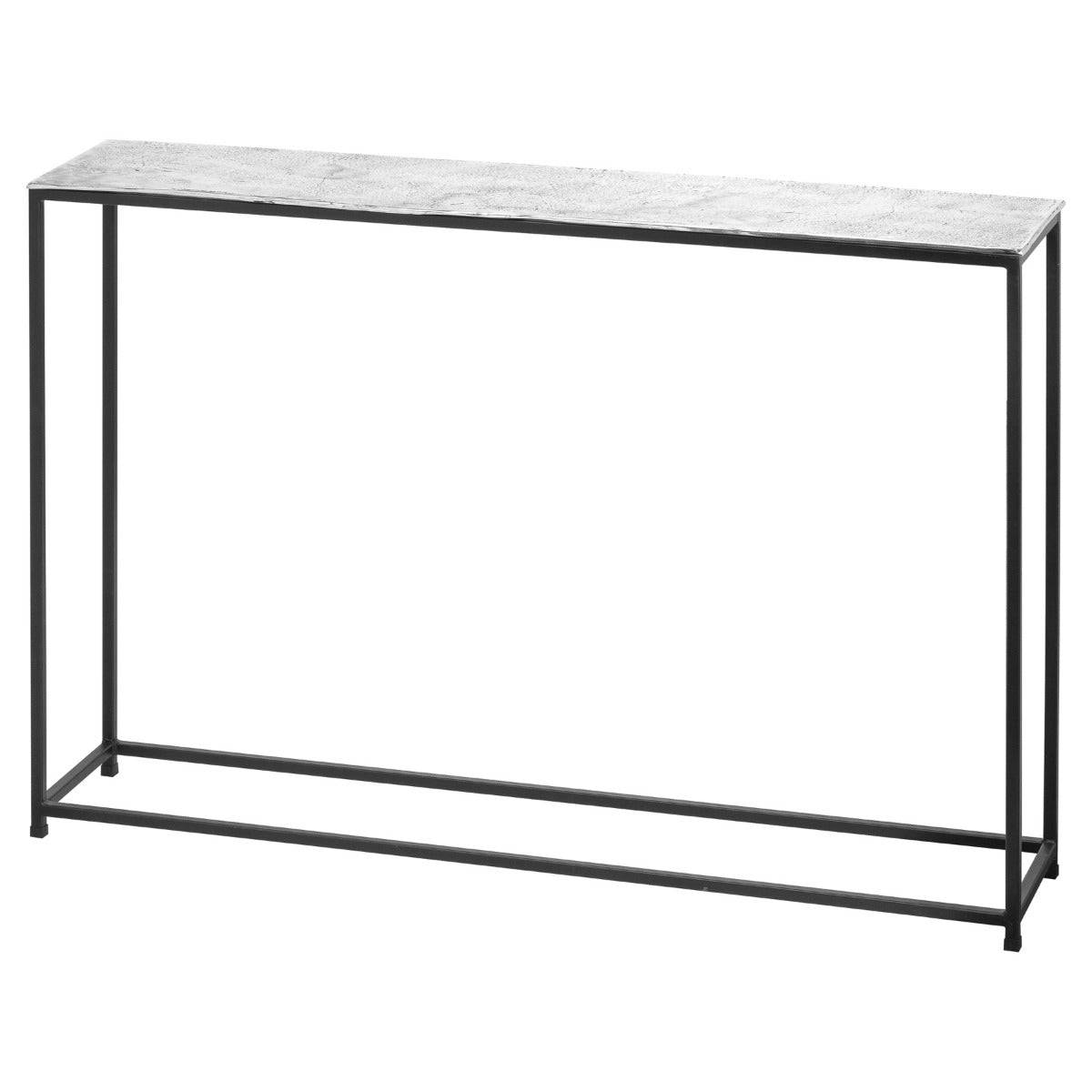 Farrah Collection Silver Console Table - Price Crash Furniture