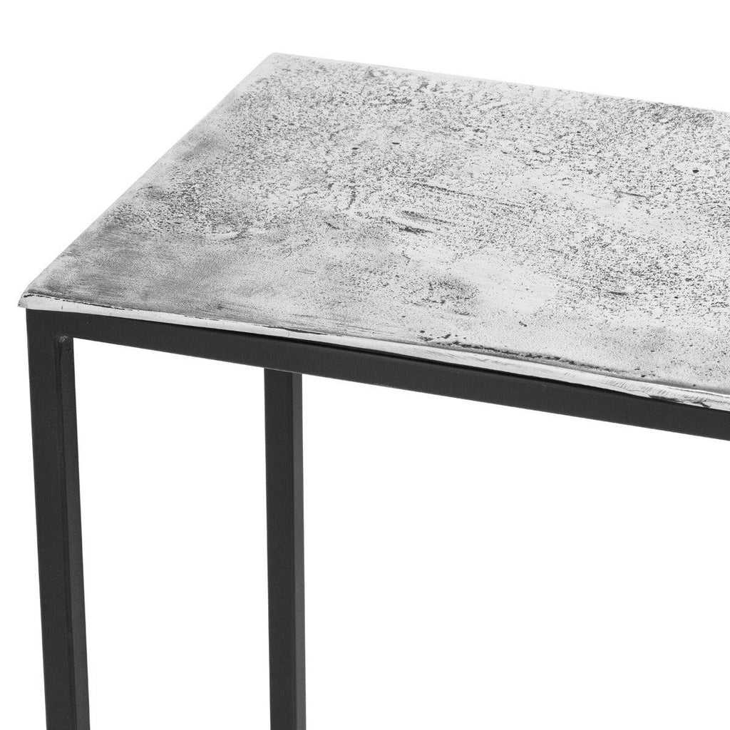 Farrah Collection Silver Console Table - Price Crash Furniture