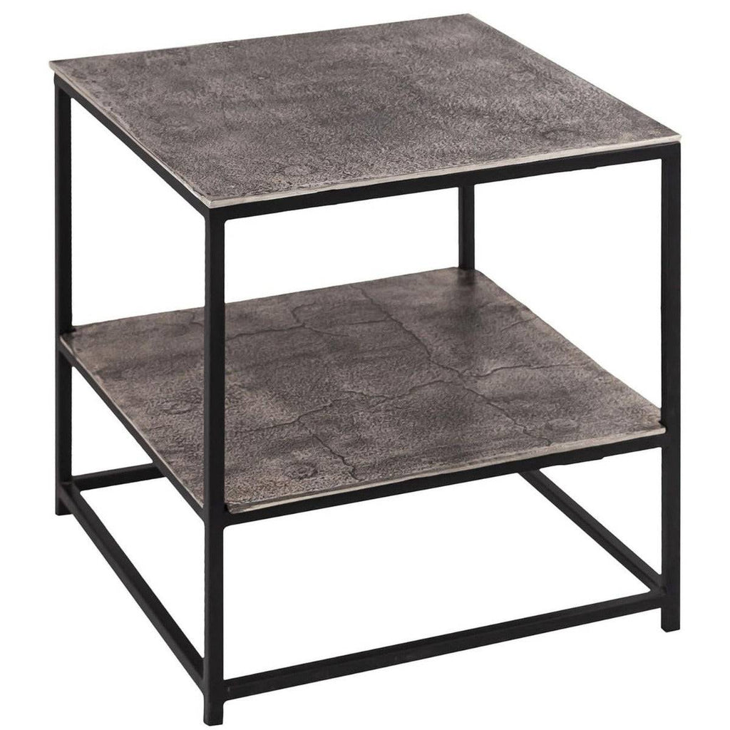 Farrah Collection Silver Side Table - Price Crash Furniture