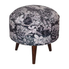 Floral Print Footstool - Price Crash Furniture