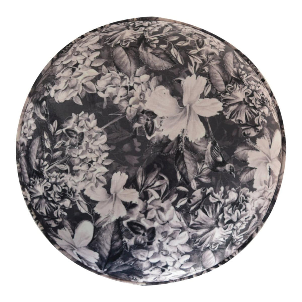 Floral Print Footstool - Price Crash Furniture