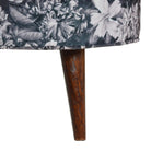 Floral Print Footstool - Price Crash Furniture