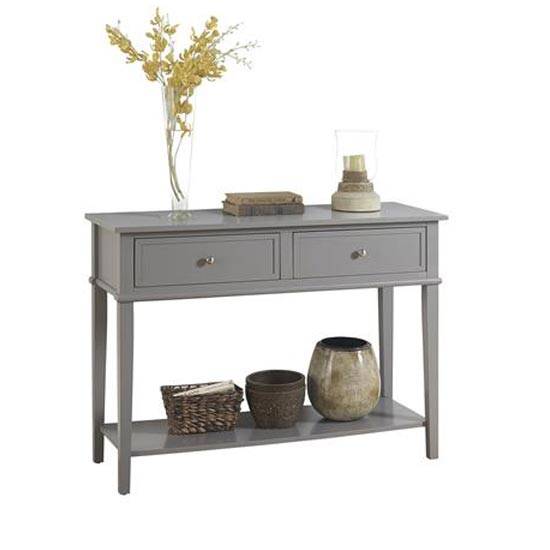 Franklin Console Table in Grey by Dorel - Price Crash Furniture