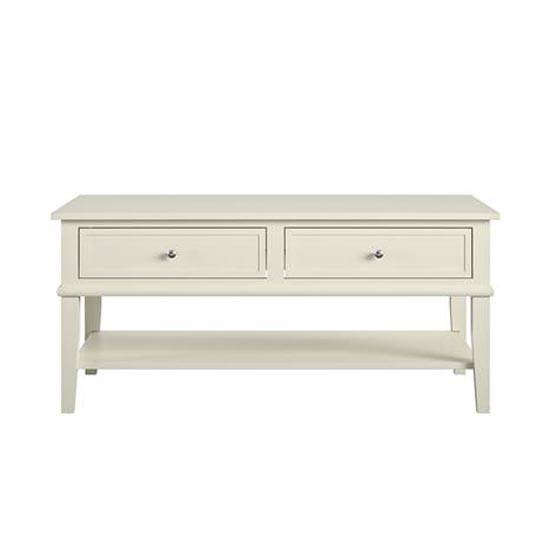 Franklin Wooden Coffee Table in White by Dorel - Price Crash Furniture