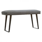 Grey Velvet Bench - Price Crash Furniture